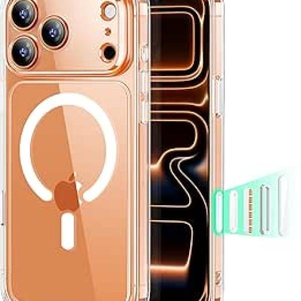 ESR for iPhone 17 Pro Max Case, Camera Control Cover, Compatible with MagSafe Accessories, TPU, Military-Grade Drop Protection, Shock-Absorbing Air Guard Corners, Hybrid Series, Clear